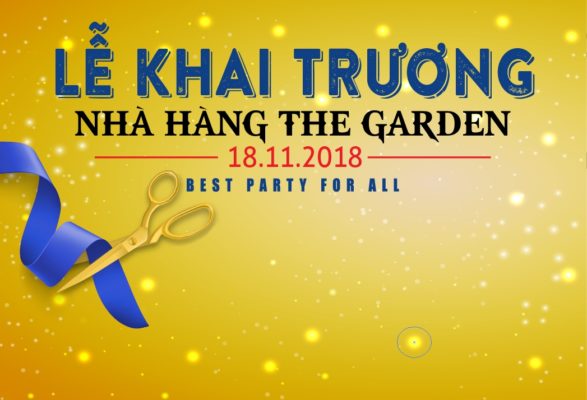 Banner khai trương nhà hàng có buổi tiệc quan trọng Banner khai trương nhà hàng có buổi tiệc quan trọng
